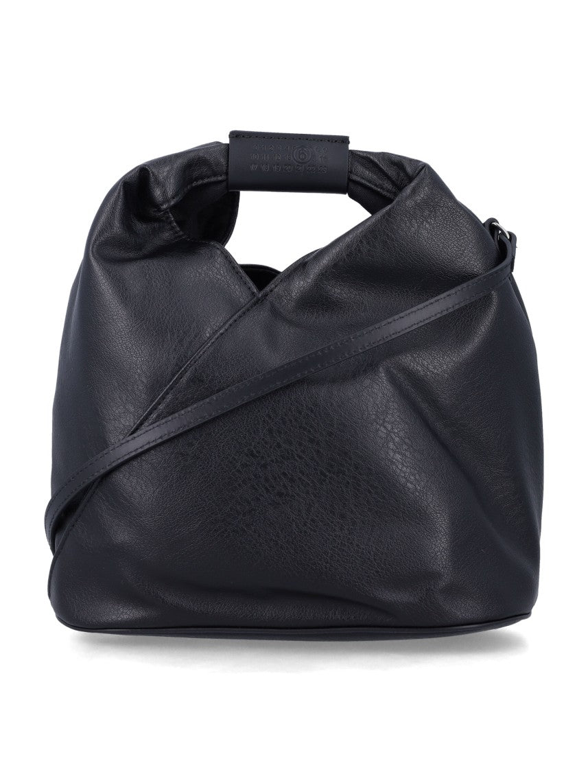 Mm6 By Maison Margiela Slouchy Black Crossbody Bag With Unique Folded Handle