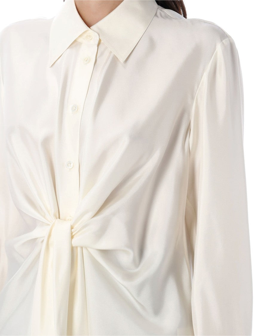 Róhe Silk Knotted Shirt