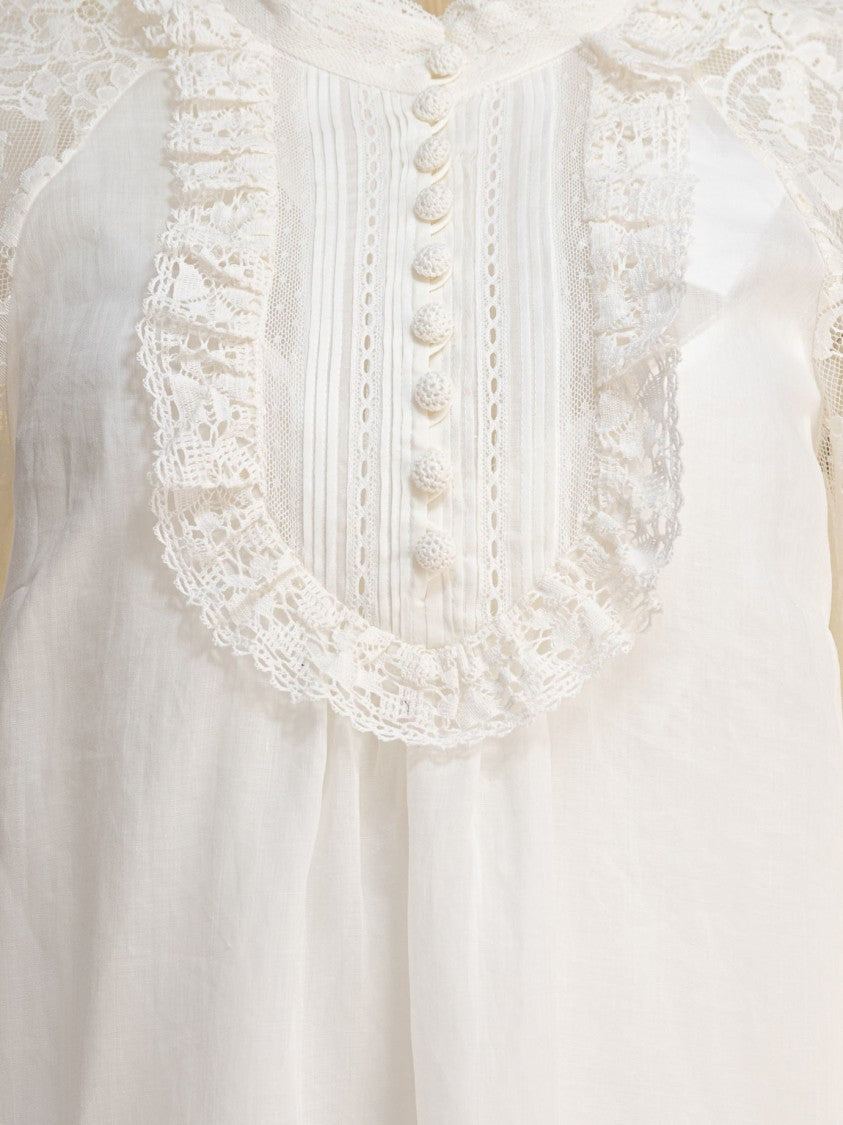 Zimmermann Ascension Lace Yoke Tunic