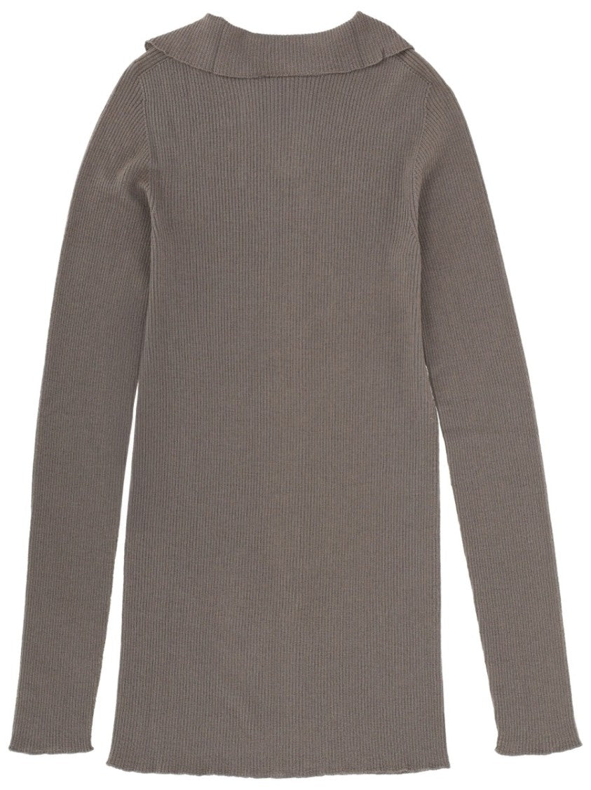 Rick Owens Tabard Newwool Ribbed Turtleneck