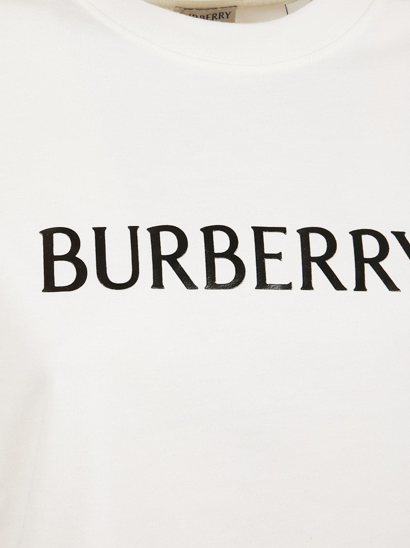 Burberry Classic Cotton T-Shirt With Contrasting Logo
