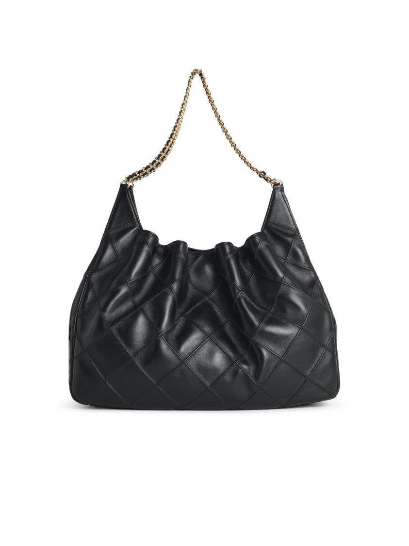 Tory Burch 'Shopping Fleming Grande' Black Nappa Leather Bag