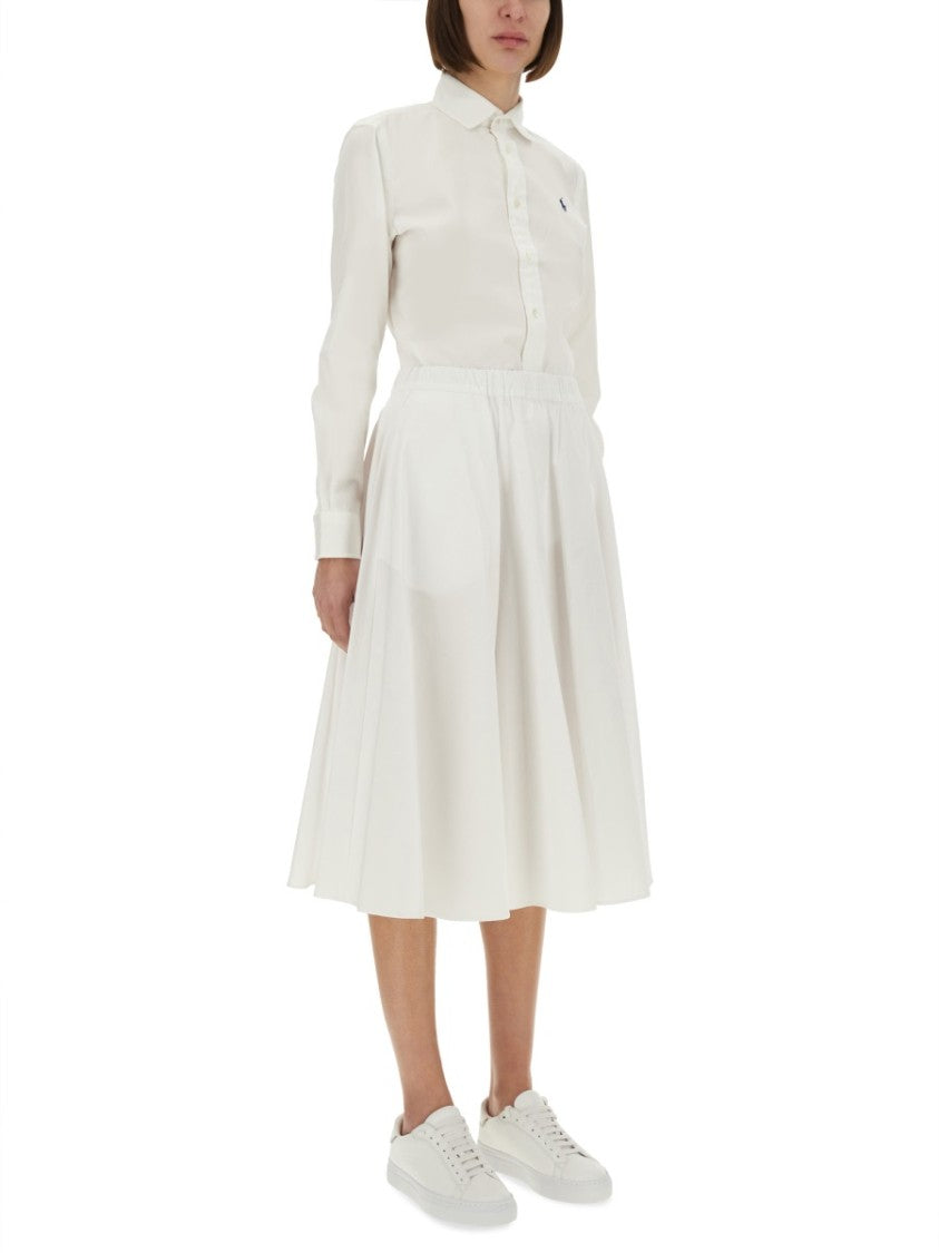 Polo Ralph Lauren Tailored White Button-Down Shirt With Subtle Logo