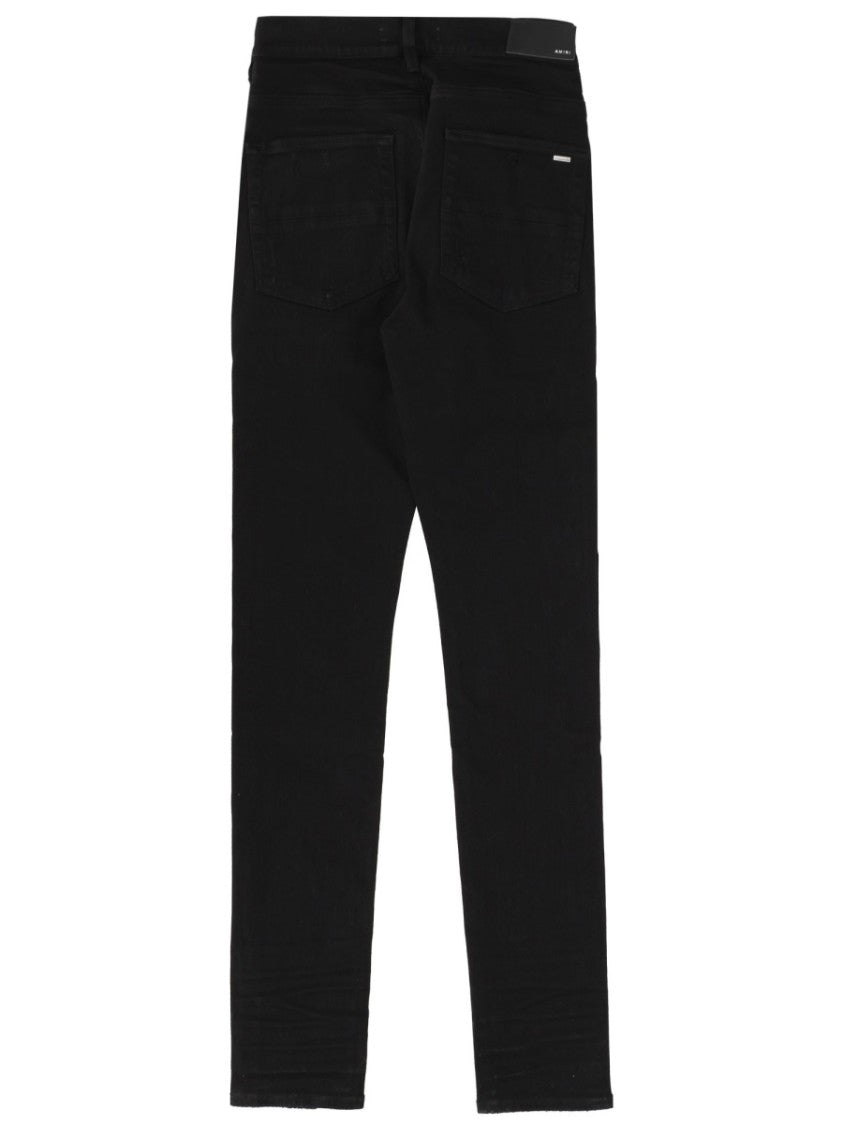 Amiri Black Mx1 Slim Fit Distressed Denim Jeans