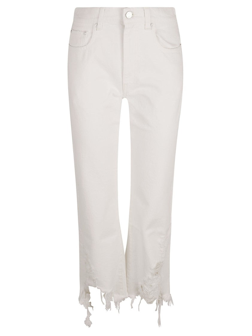 Stella Mccartney Relaxed Fit Jeans With Unique Frayed Hem