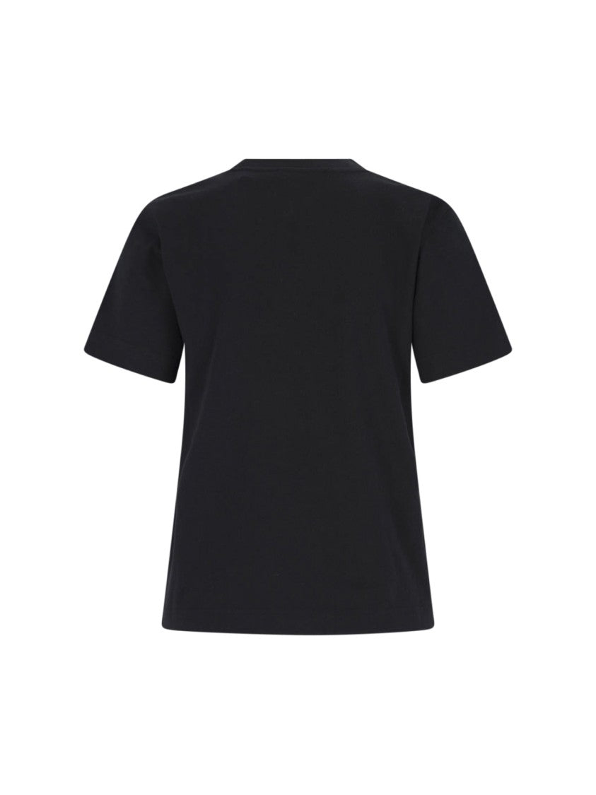 Burberry Black Ekd Cotton T-Shirt
