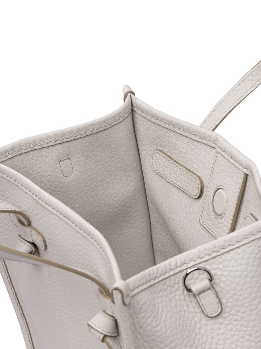 Gianni Chiarini Structured Pebbled Leather Shoulder Bag