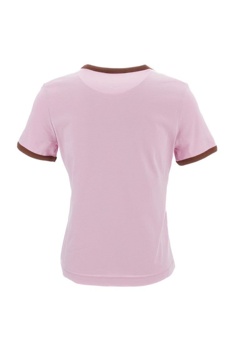 Marni Slim Fit Cotton T-Shirt With Embossed Logo