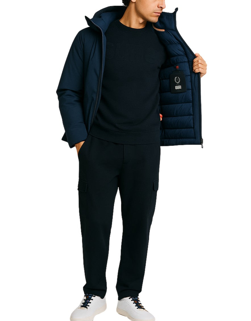 Suns Technical Blue Jacket With Protective Hood
