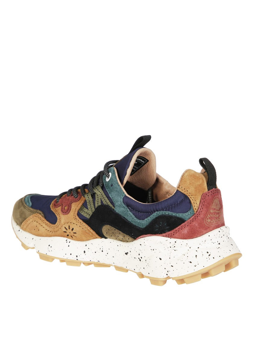 Flower Mountain Multi-Material Earth Tones Sneakers