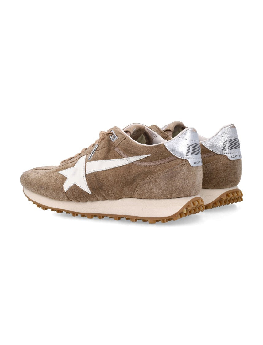 Golden Goose Tobacco Suede Marathon Sneakers