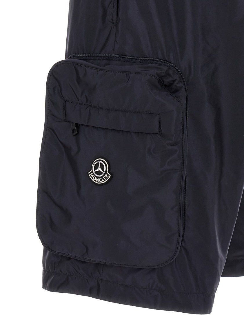 Moncler Genius Technical Fabric Bermuda Shorts With Unique Texture