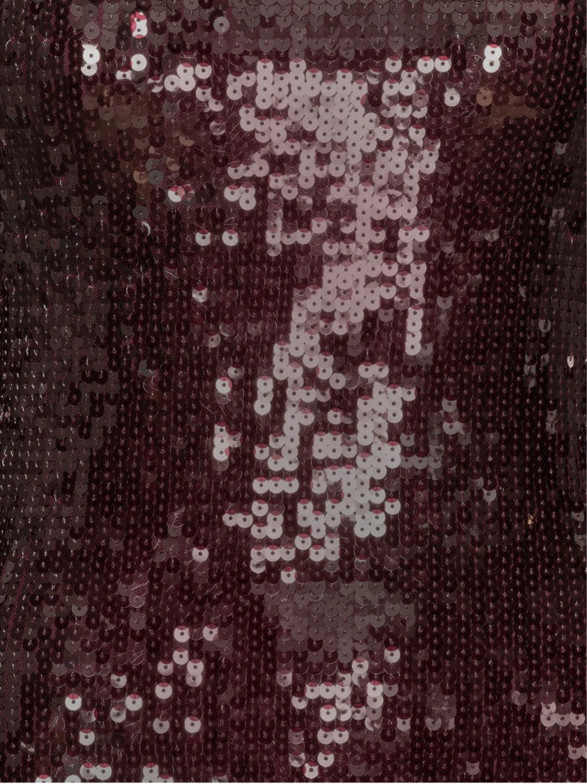 Rotate Fitted Mini Dress With Shimmering Sequins