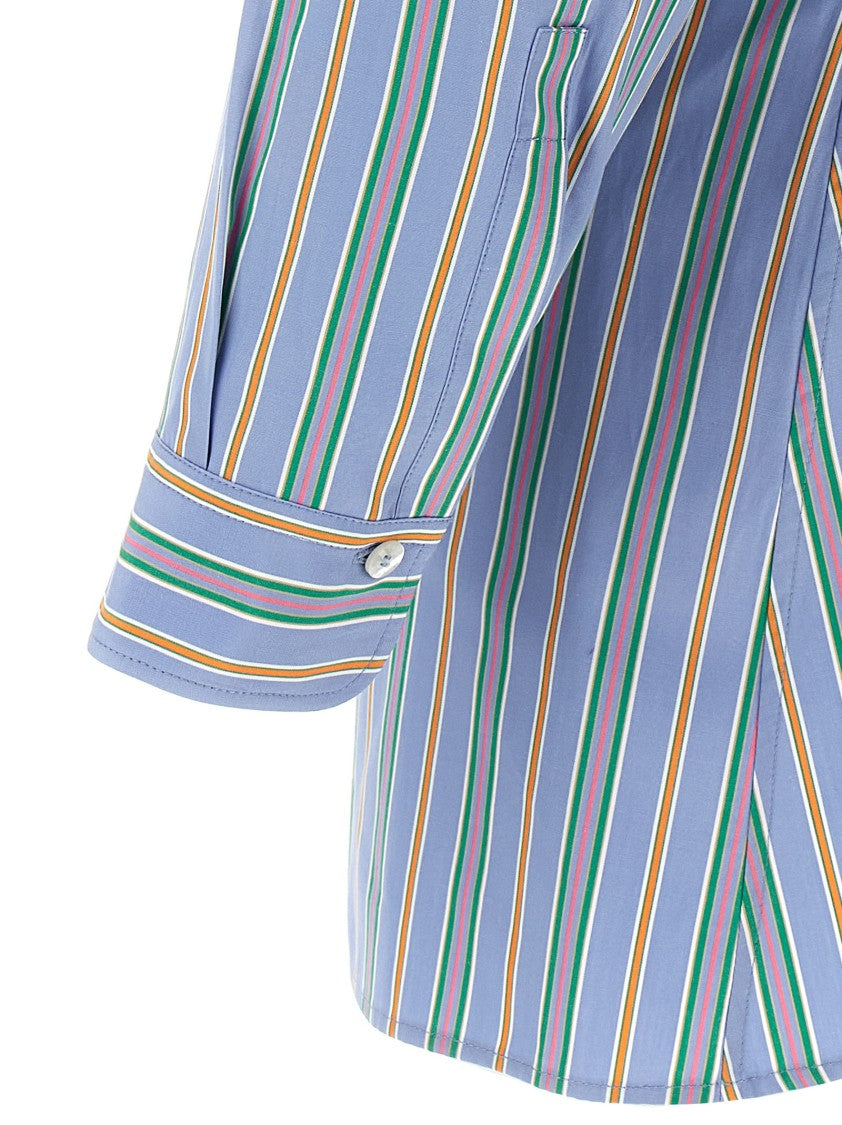 Etro Fitted Stretch Cotton Poplin Shirt