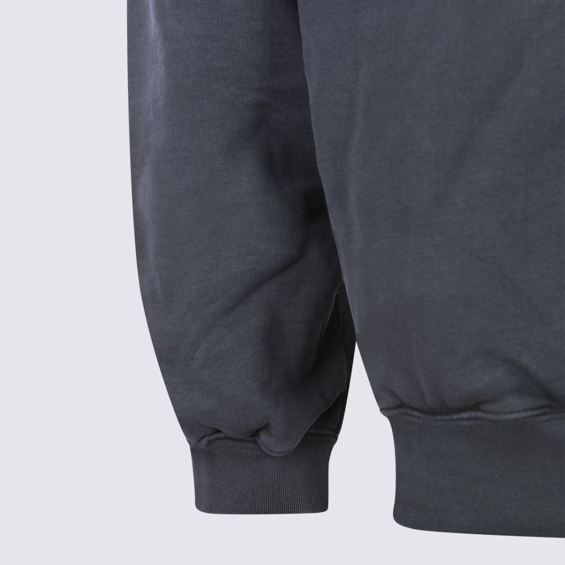 Fear Of God Essentials Relaxed Fit Dark Charcoal Hoodie With Bold Front Print