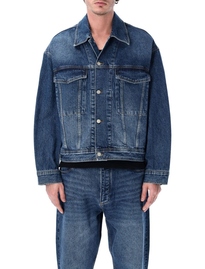 Studio Nicholson Stein Boxy Indigo Washed Denim Jacket