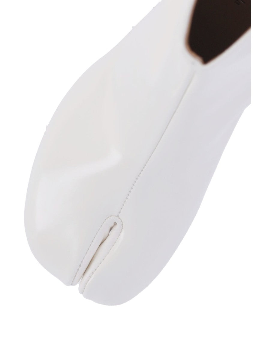 Maison Margiela White Nappa Leather Tabi Ankle Boots