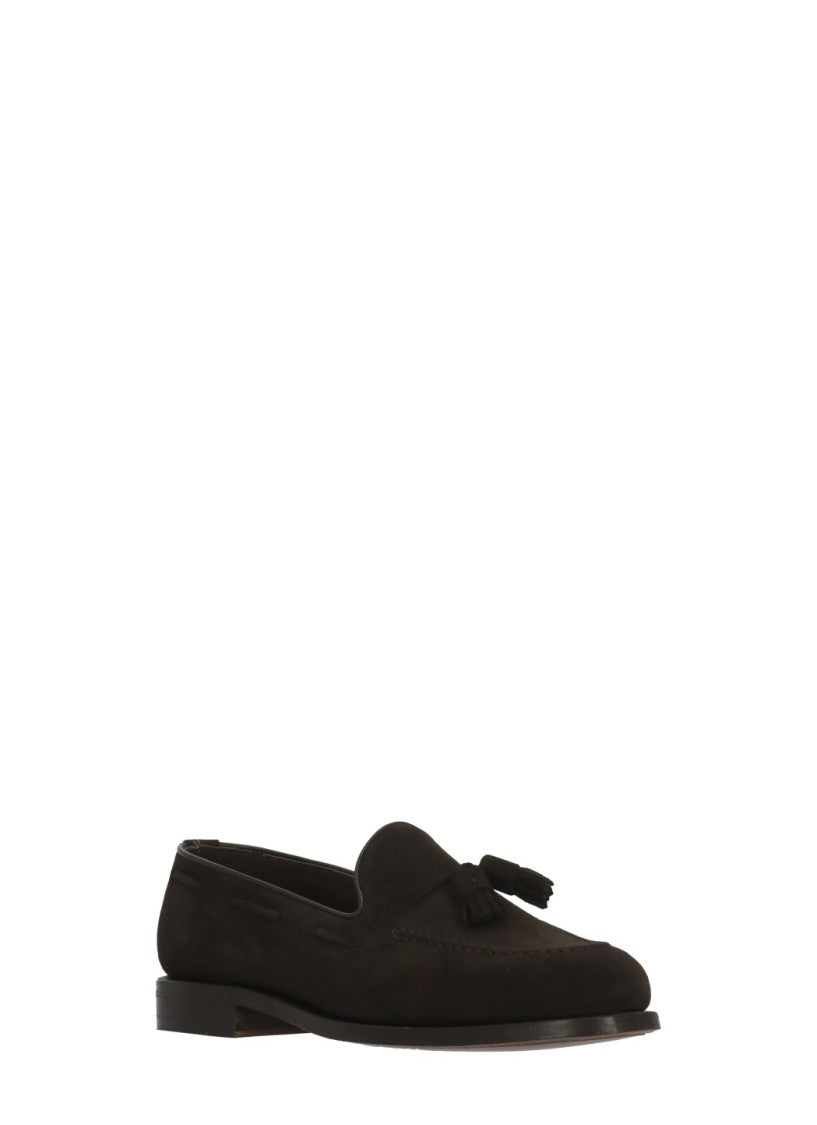 Berwick 1707 Brown Tassels Suede Loafers