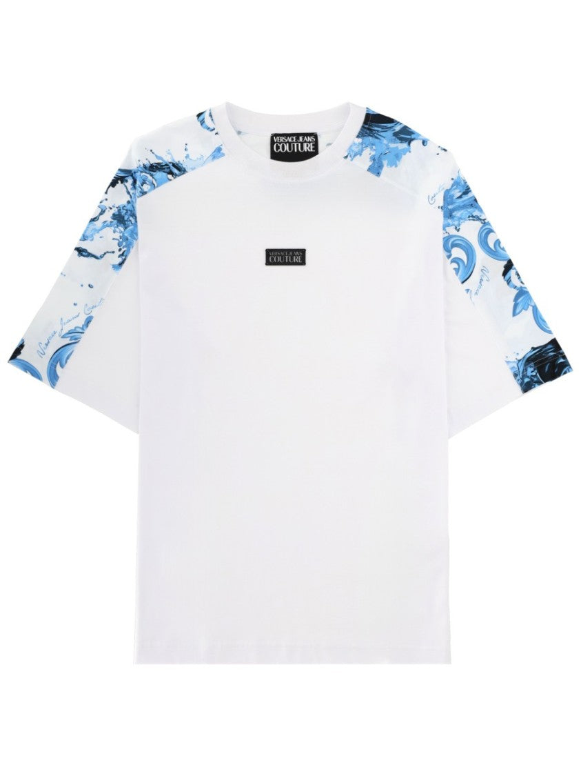 Versace Jeans Couture Baroque Plaque Cotton T-Shirt