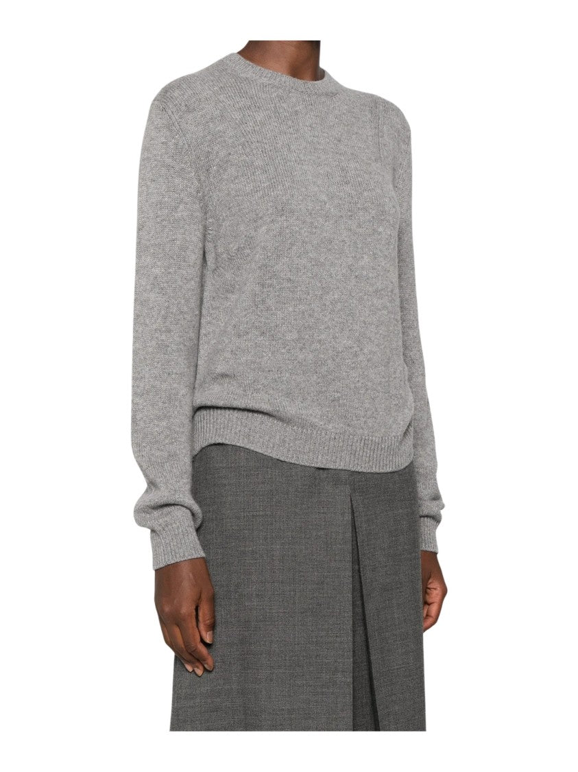 Prada Knit Sweater With Detachable Floral Beaded Collar