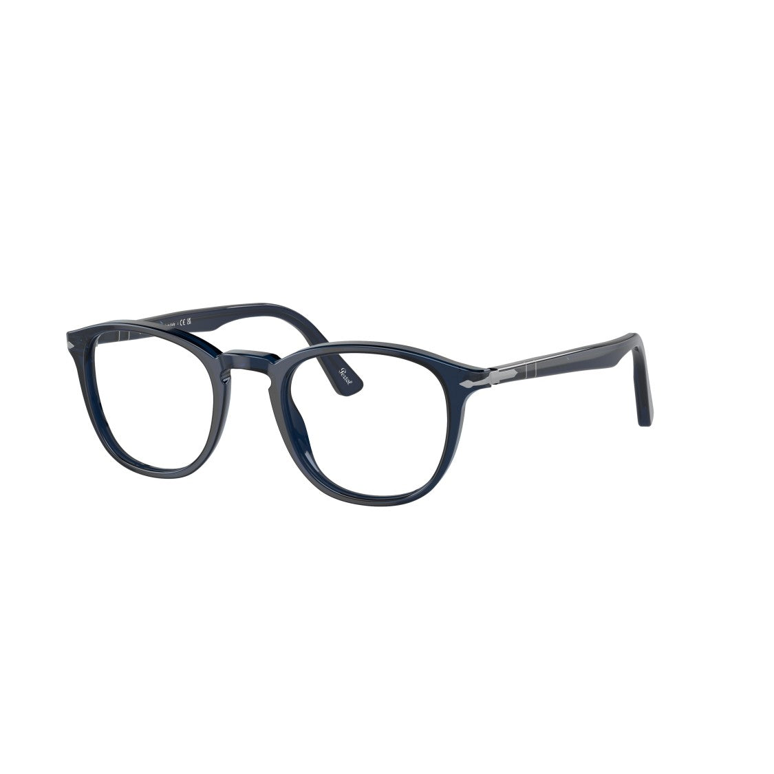 Persol 0Po3143v Round Acetate Sunglasses With Metallic Accents