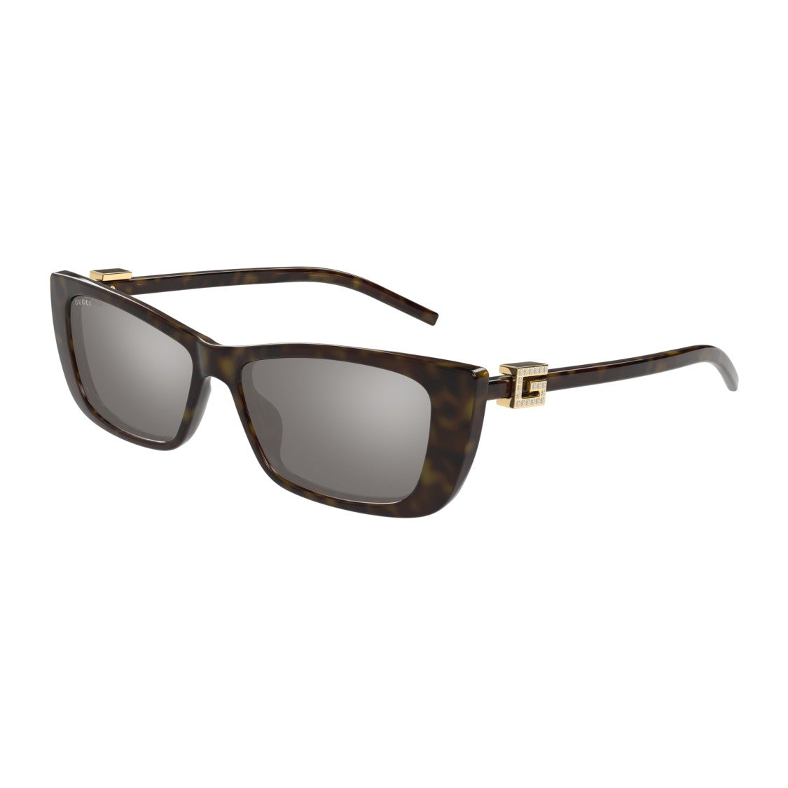 Gucci Gg1681s Tortoiseshell Rectangular Sunglasses