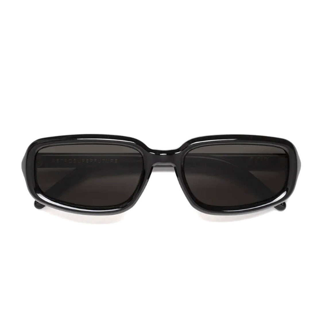 Retrosuperfuture Black Troll Acetate Rectangular Sunglasses