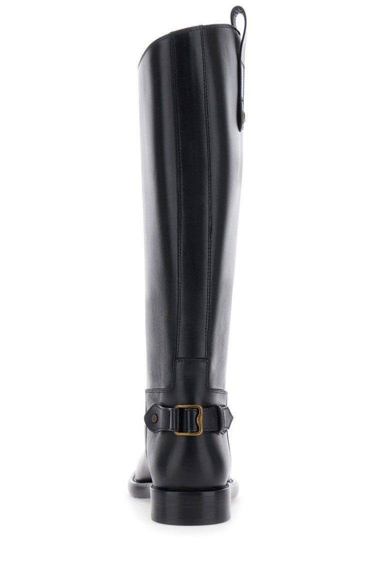 Burberry Ankle-High Boots With Sturdy Sole And Streamlined Silhouette