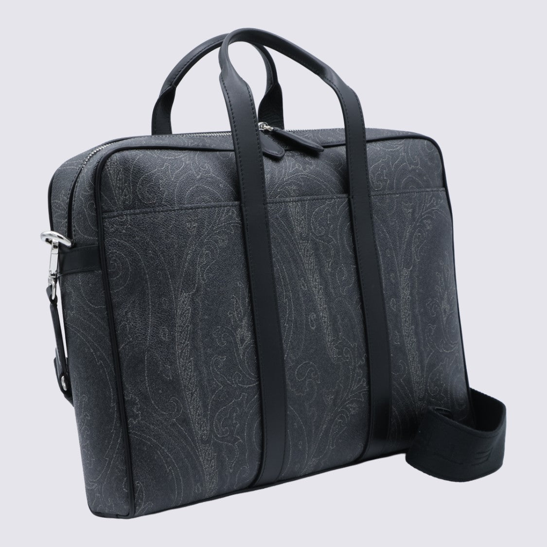 Etro Structured Briefcase-Style Bag With Subtle Paisley Pattern