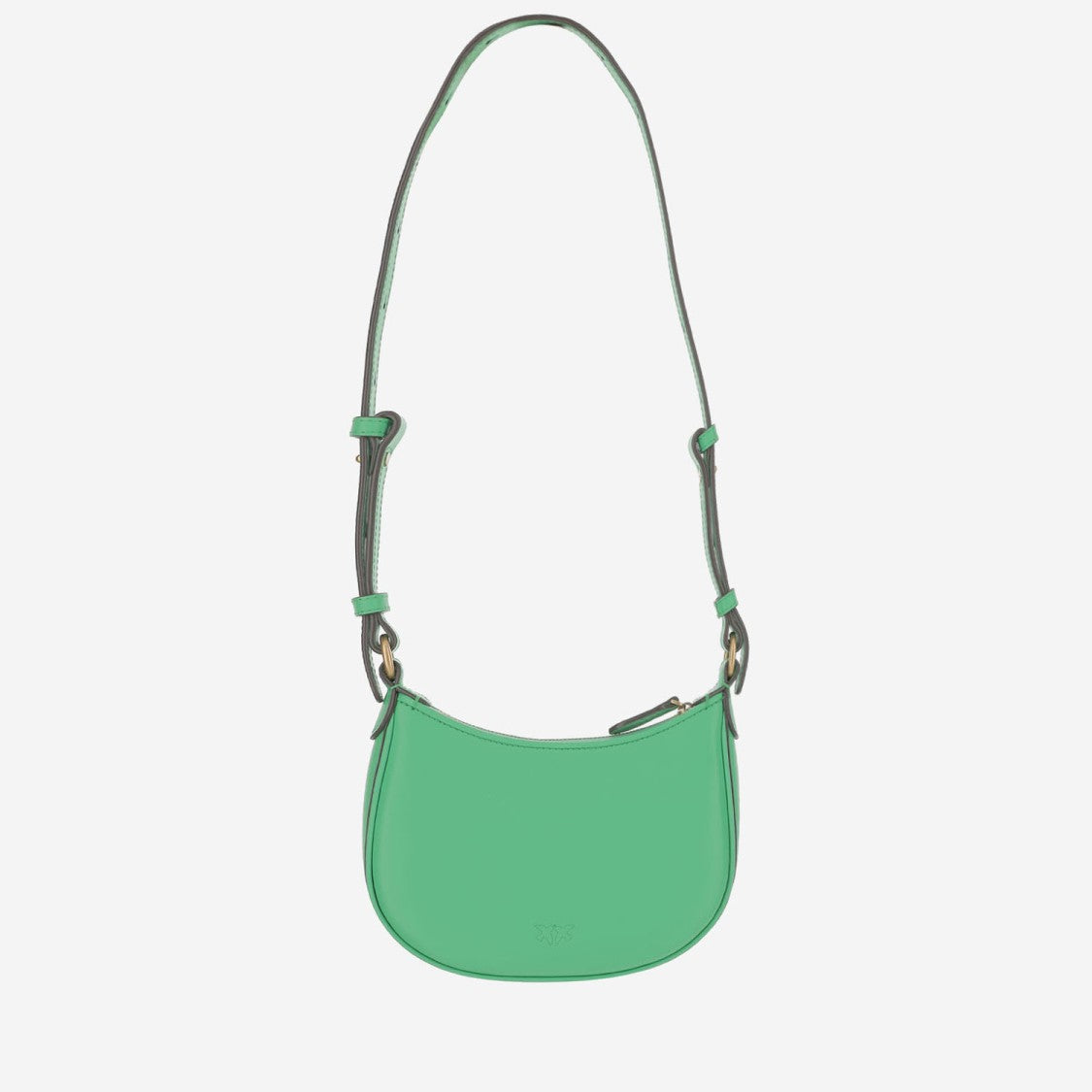Pinko Baby Half Moon Leather Shoulder Bag