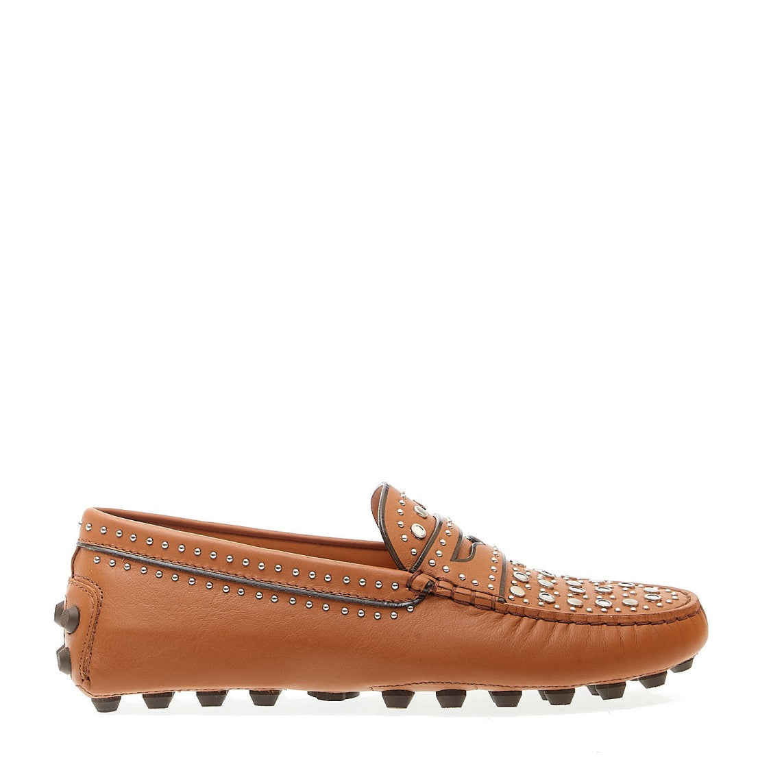 Tod's Leather Moccasin With Studs