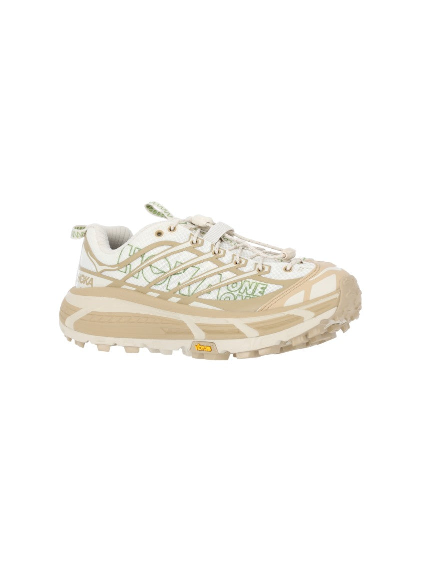 Hoka Green Mafate Speed 2 Leather Sneakers