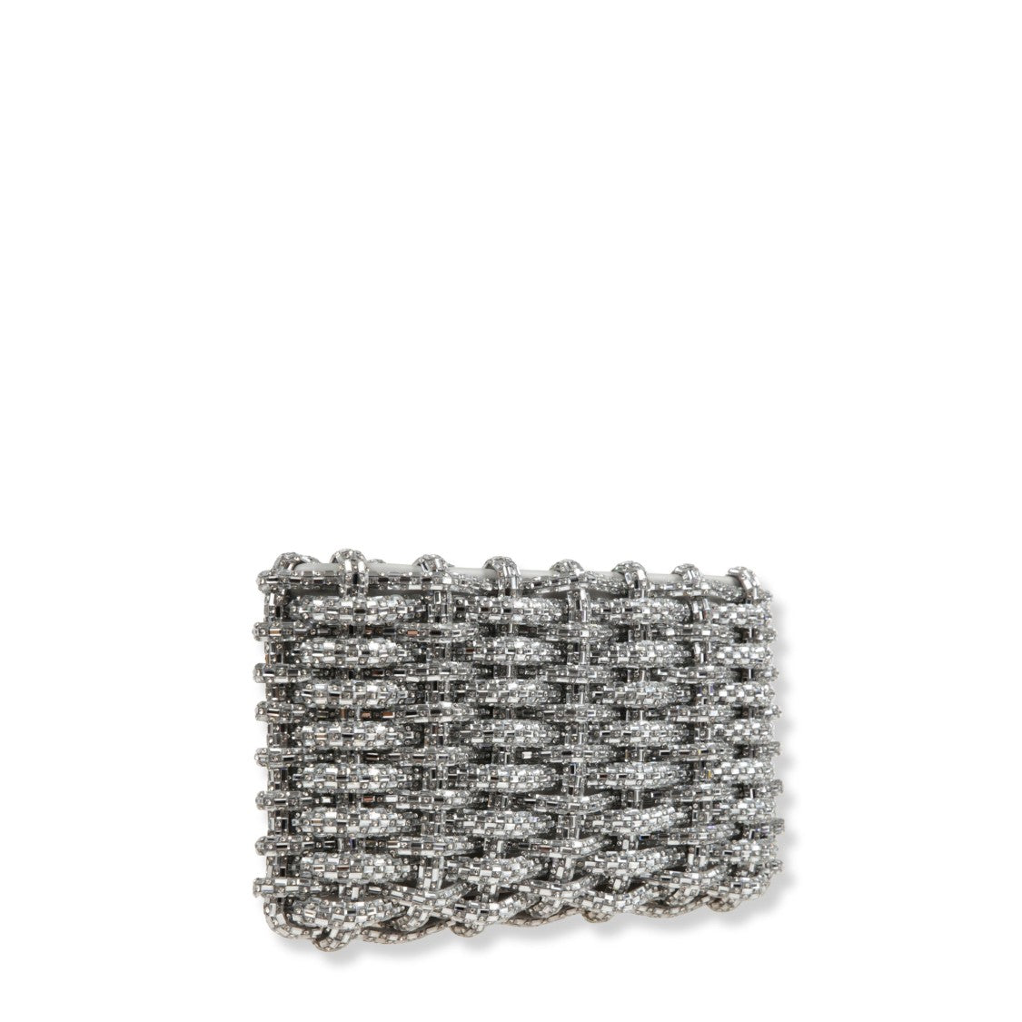 Simkhai Rhinestone-Embellished Woven Clutch