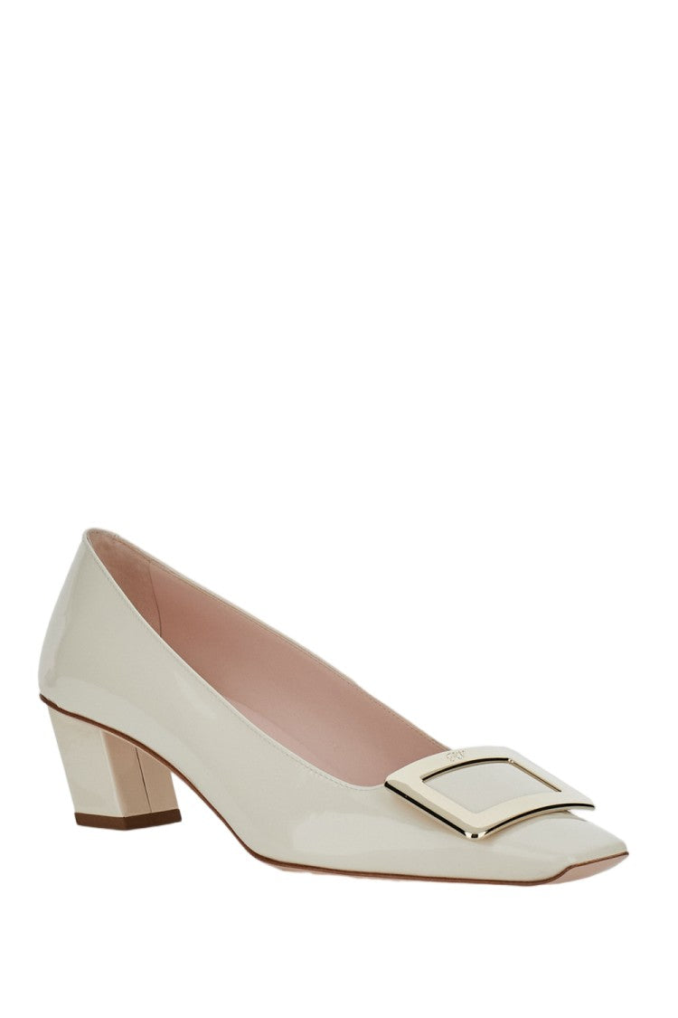 Roger Vivier Pointed Toe Pumps With Rectangular Buckle Detail