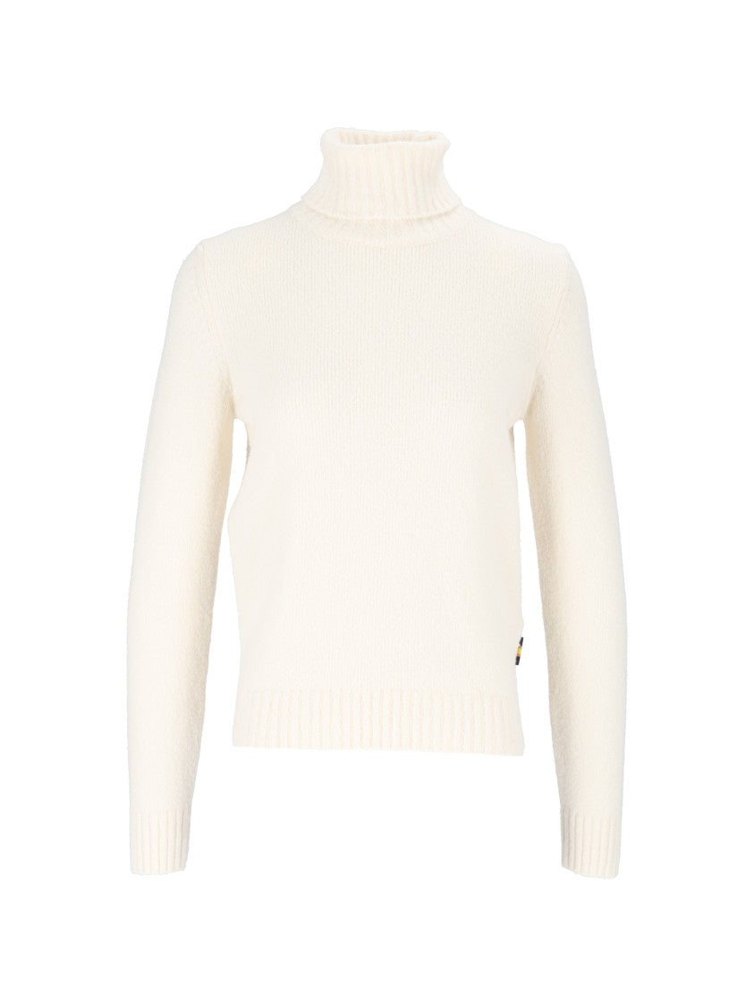 K-Way Peggy Sponge Yarn High Turtleneck Sponge Knit Sweater