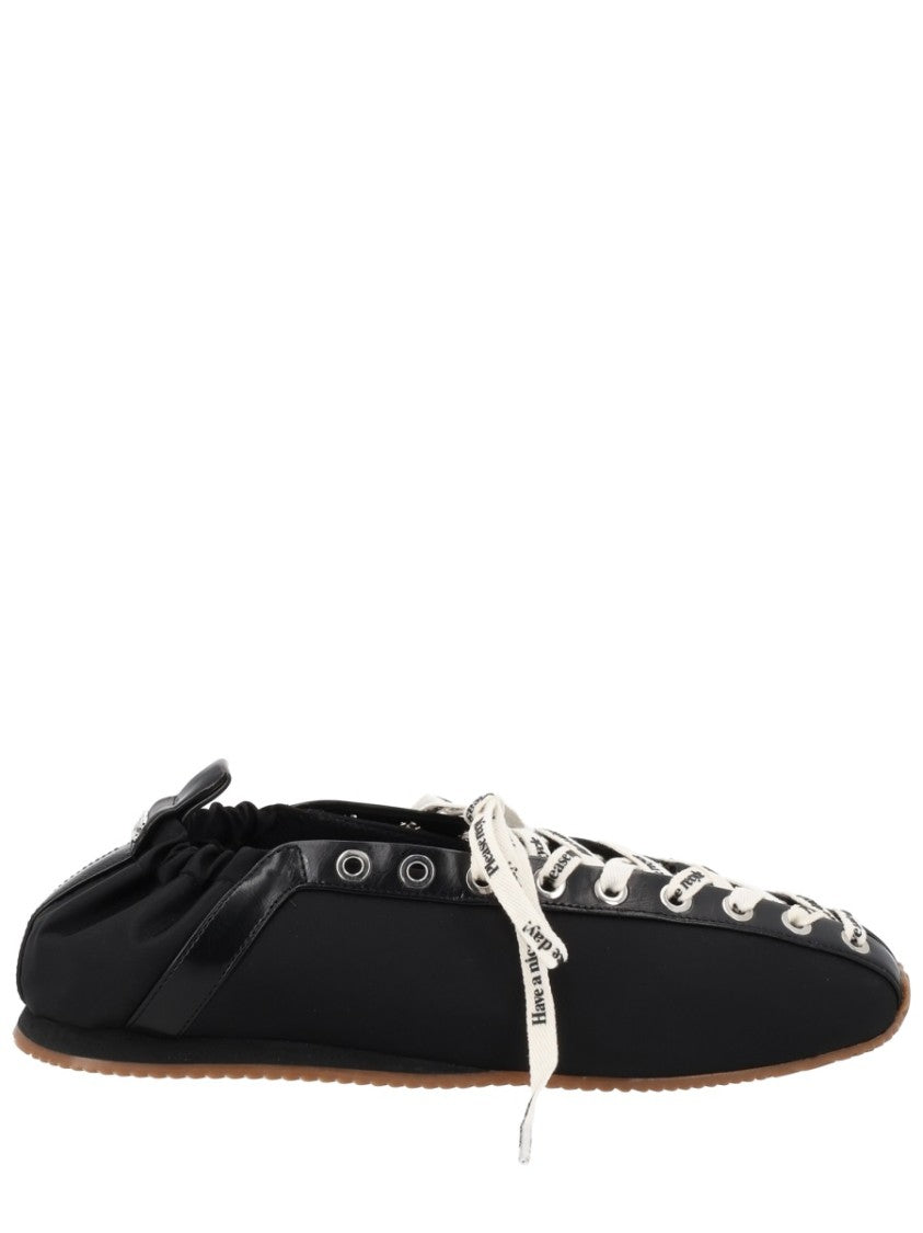 Ganni Sporty Soft Gathered Heel Flats