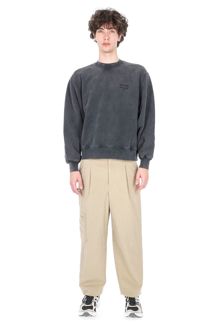 Maison Kitsuné Paris Faded Cotton Sweatshirt