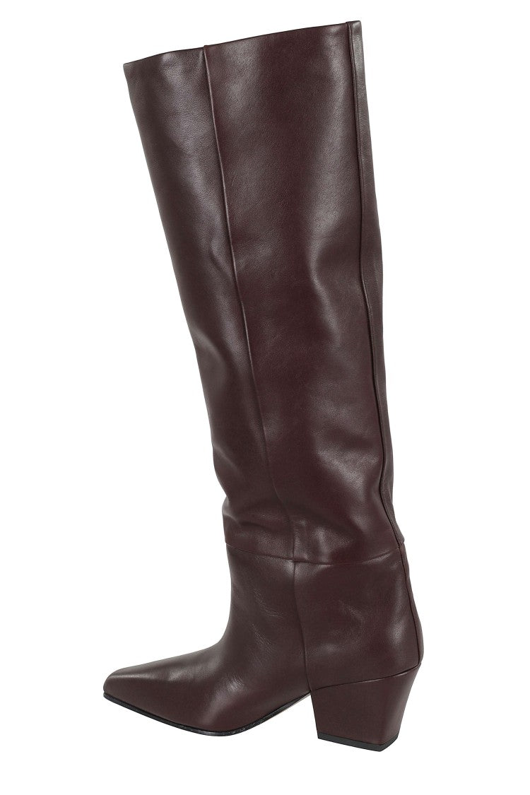 Paris Texas Ebony Jane 60 Pointed High Shaft Leather Boots