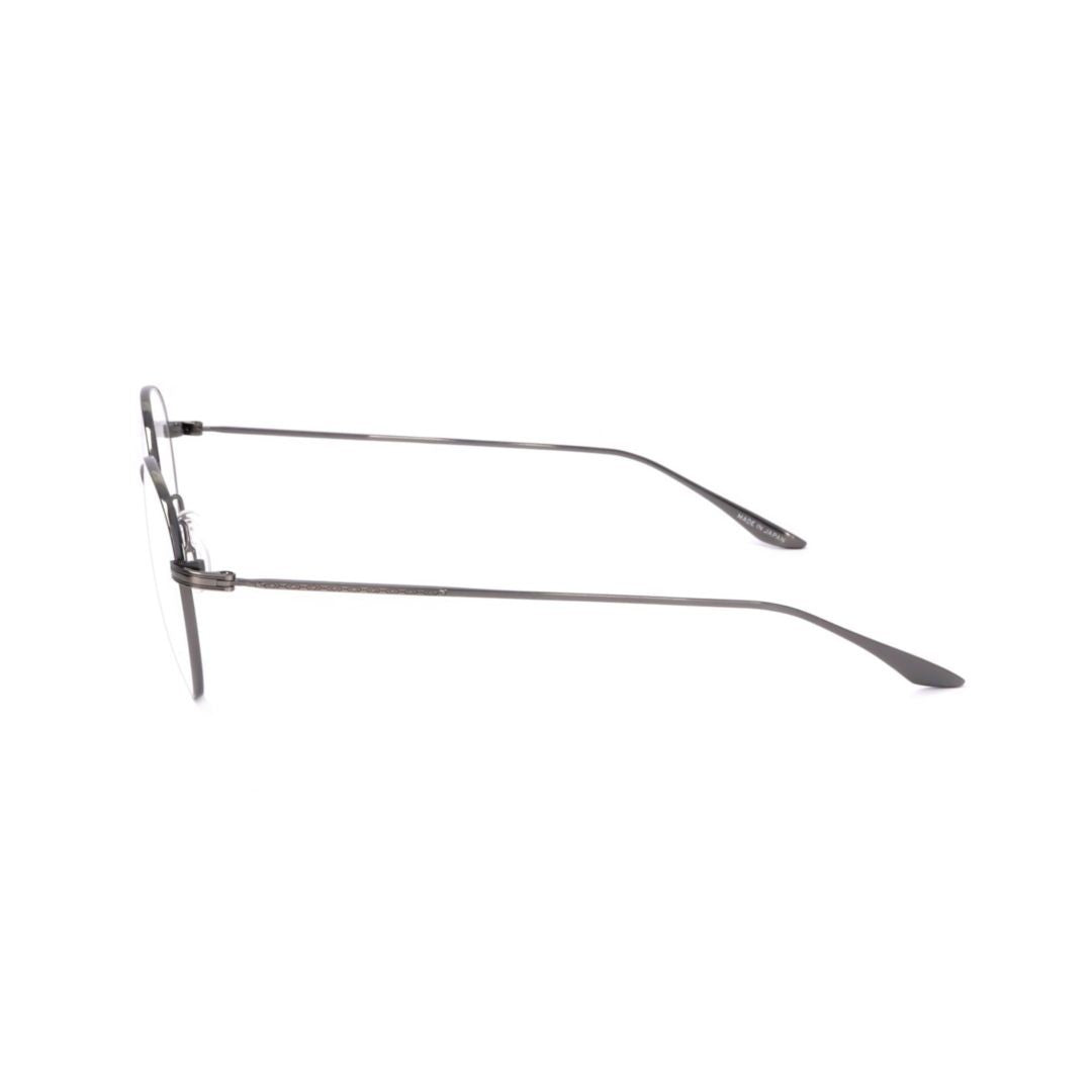 Barton Perreira Bp5037 501Tb Round Lens Grey Metal Eyeglasses With Minimalist Design