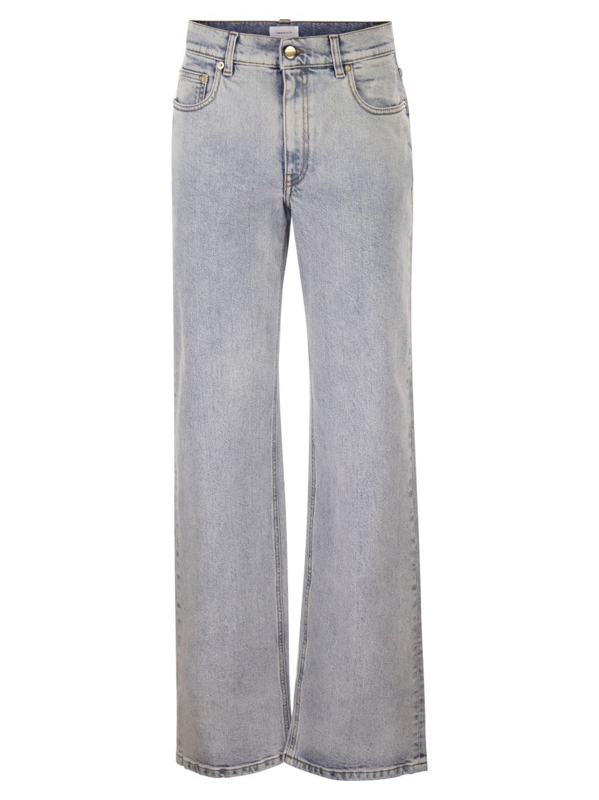 Fabiana Filippi Five-Pocket Denim Trousers With Diamond Detailing