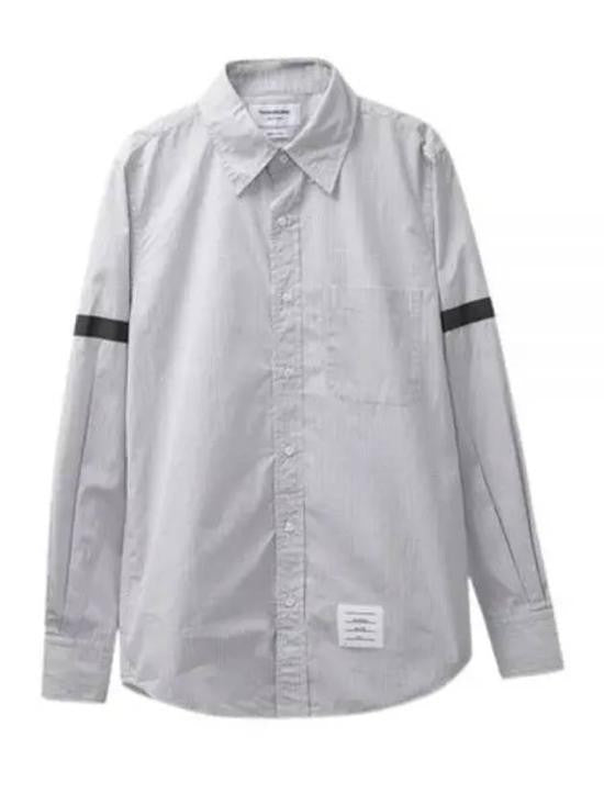 Thom Browne Long-Sleeve Thom Browne Shirt With Contrasting Stripe Details