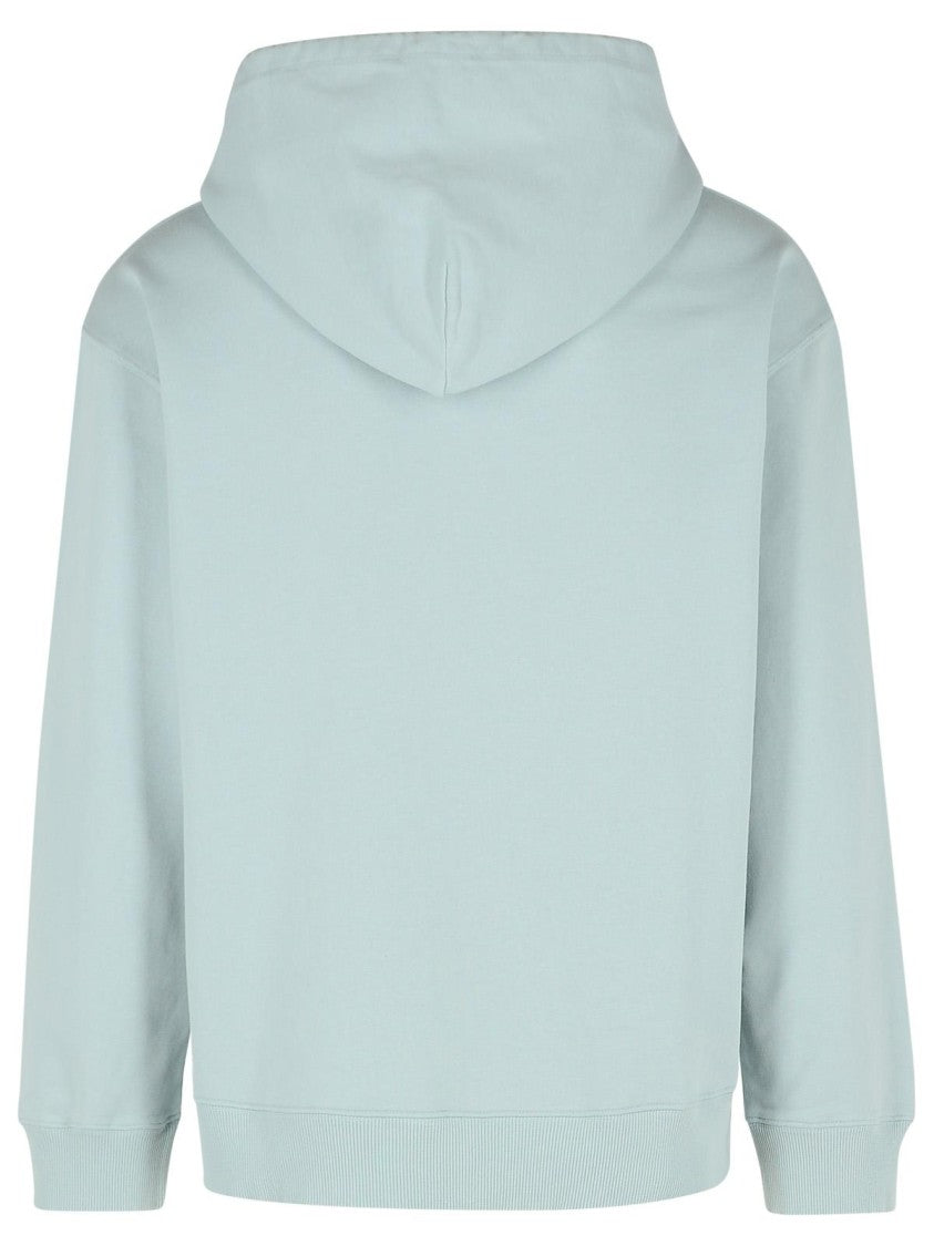 Mm6 By Maison Margiela Light Blue Cotton Sweatshirt