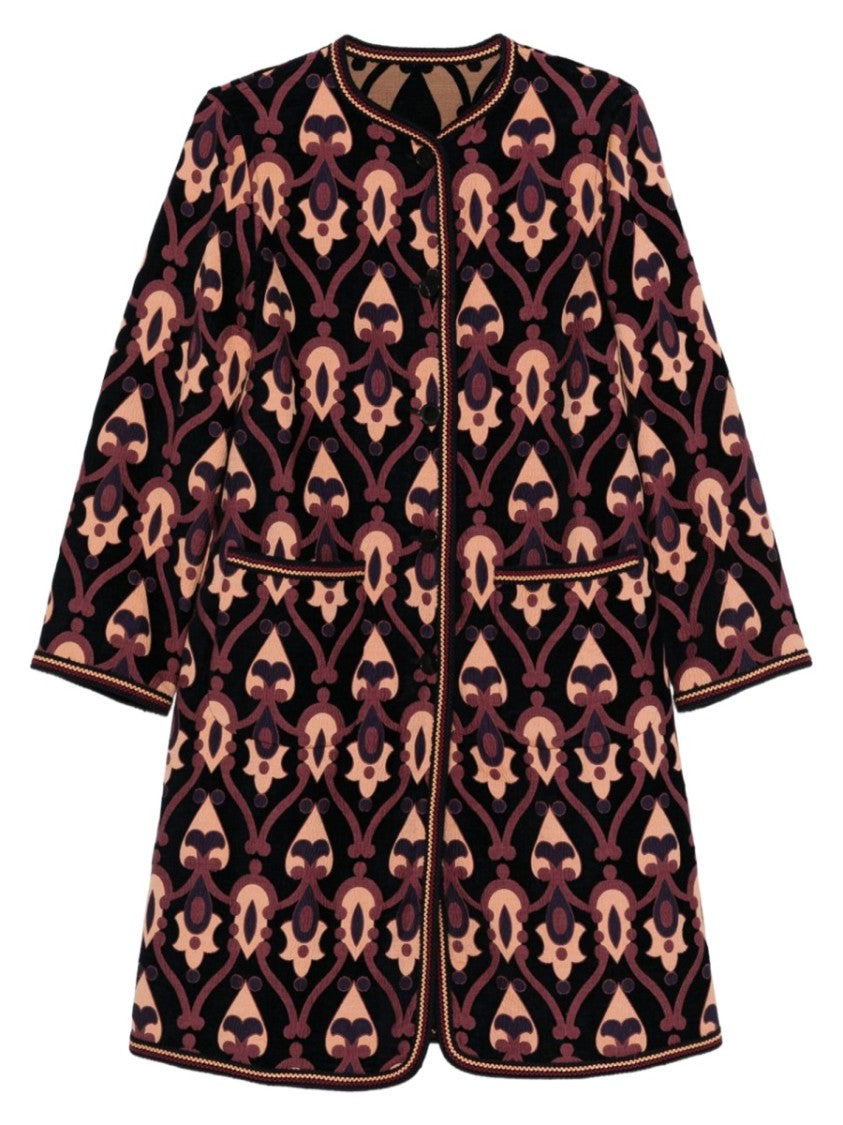 Etro Multicolor Reversible Cotton-Blend Cape