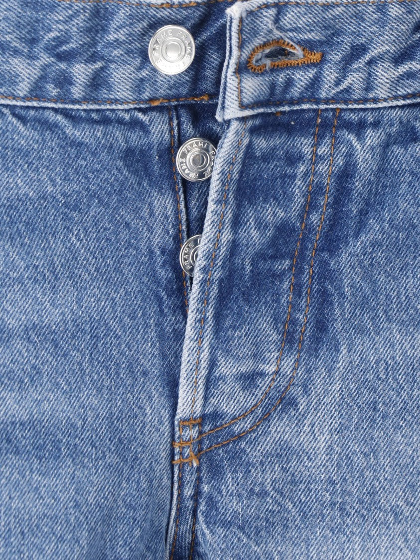 Frame Blue Cotton Denim The Gray Jeans