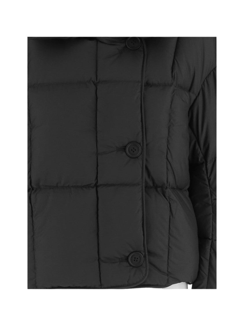 Ienki Ienki Short Black Down Jacket With Quilted Design