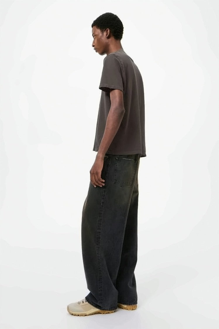 Our Legacy Boxy Grey T-Shirt With Crew Neckline