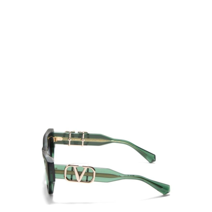 Valentino V - Sette Angular Frame Sunglasses