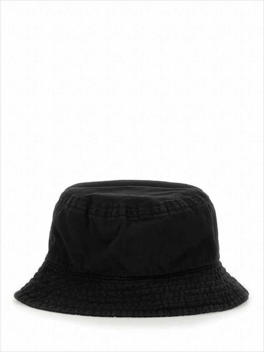 Vivienne Westwood Classic Black Cotton Bucket Hat With Distinctive Emblem