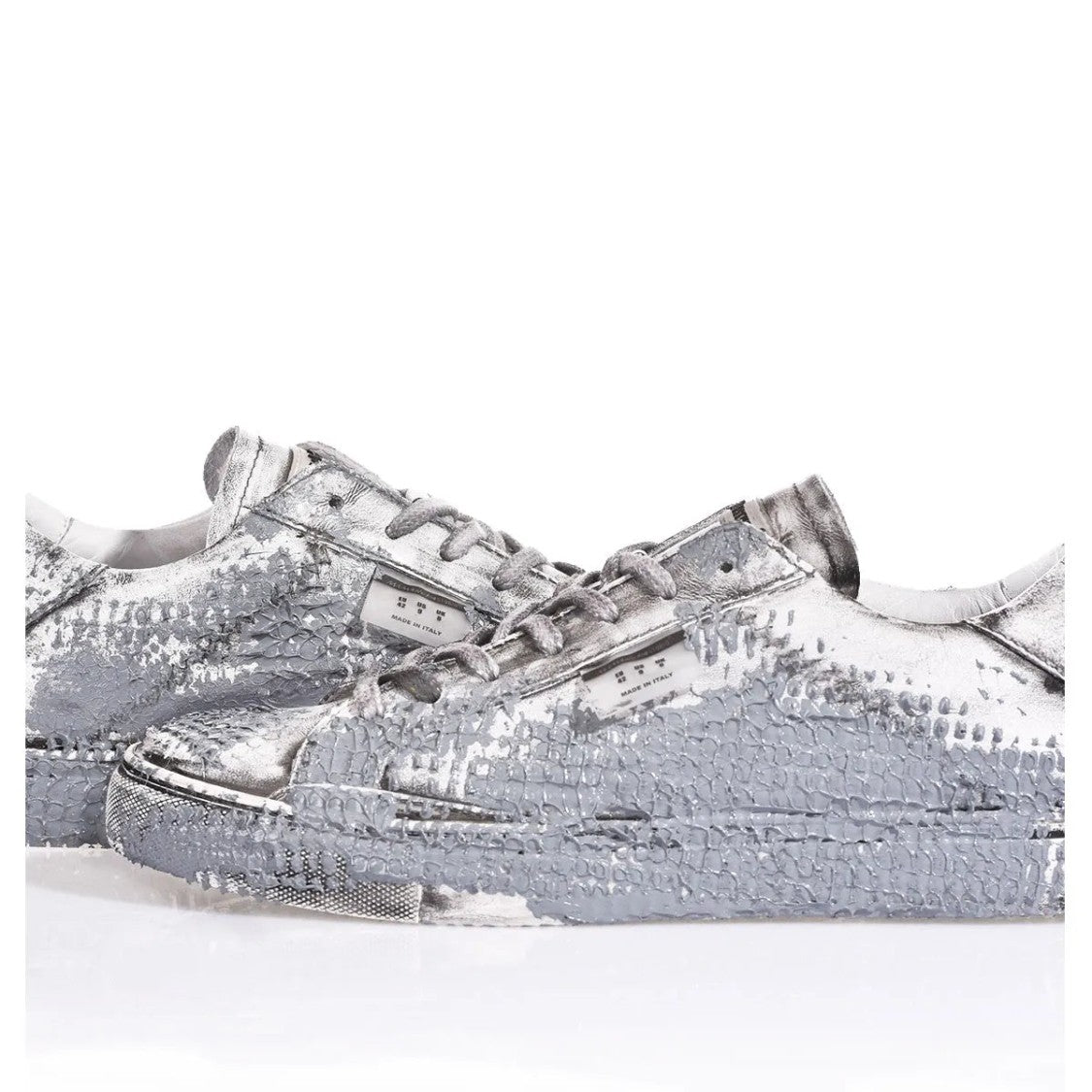 Mimanera Handmade Garage Clay Sneakers With Metallic Texture