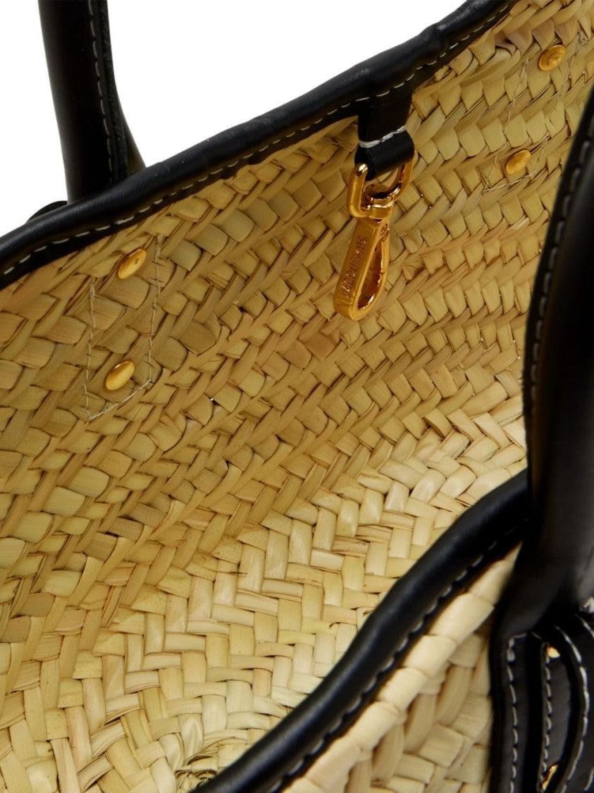 Jacquemus Woven Top Handle Appliqué Bag